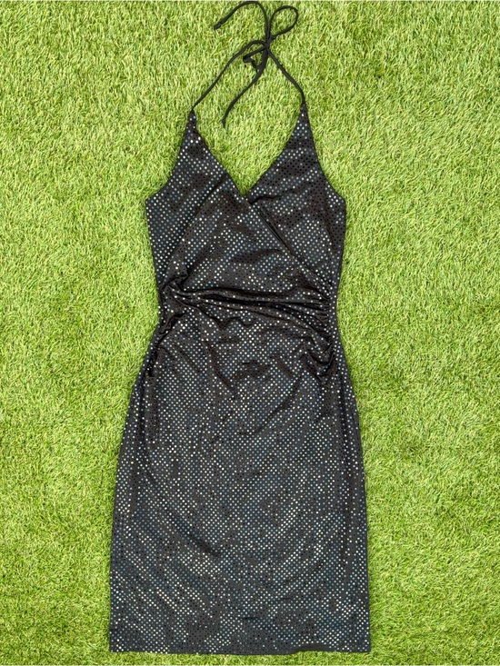 le chateau Dresses & Skirts - Le Château Black Polka Dot Halter Dress Medium